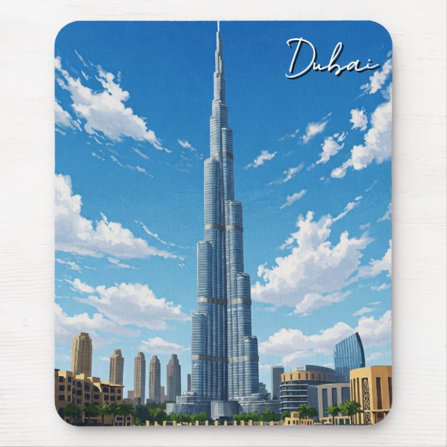 Dubai Burj Al Arab UAE Travel Mouse Mat (Front)