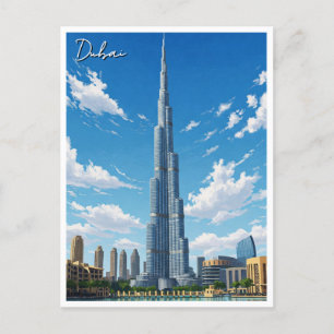 Dubai Burj Al Arab UAE Travel Postcard
