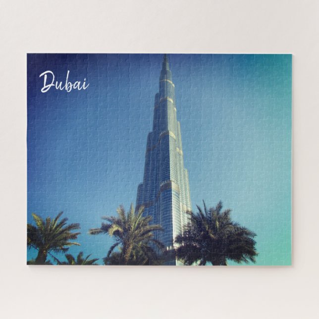 dubai burj khalifa palms jigsaw puzzle (Horizontal)