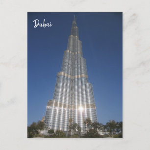 dubai burj khalifa postcard