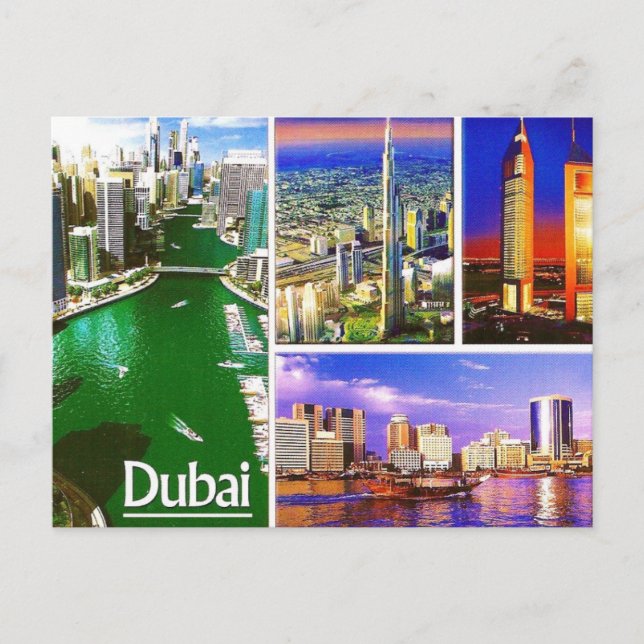 DUBAI BY MOJISOLA A GBADAMOSI OKUBULE POSTCARD (Front)