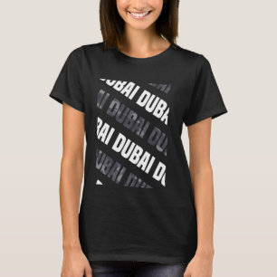 Dubai Camo Pattern Grey Camouflage T-Shirt
