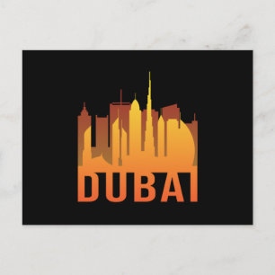 Dubai City Cityscape Skyline Funny Gift Idea Postcard
