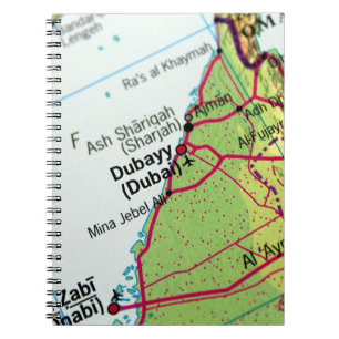 Dubai City Map Notebook
