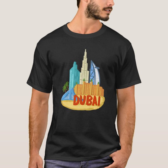 Dubai City UAE souvenir  for men women  1 T-Shirt (Front)
