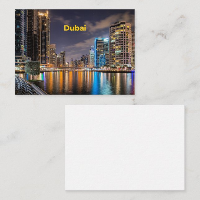 Dubai Cityscape Card (Front/Back)
