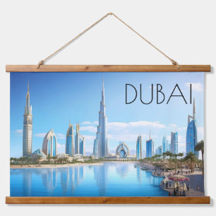 Dubai Cityscape Hanging Tapestry