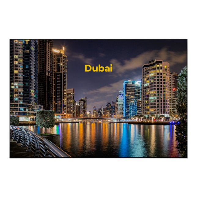 Dubai Cityscape Poster (Front)
