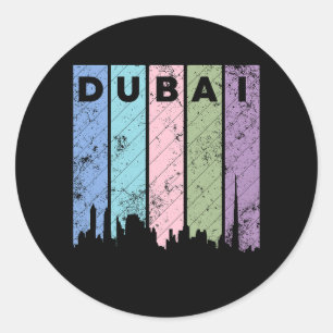 Dubai Classic Round Sticker