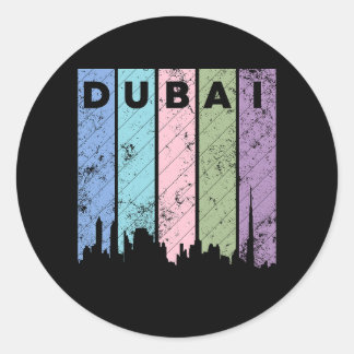 Dubai Classic Round Sticker