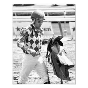 Dubai Derby winning jockey Joel Rosario Photo Print