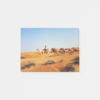Dubai desert and camels post-it notes