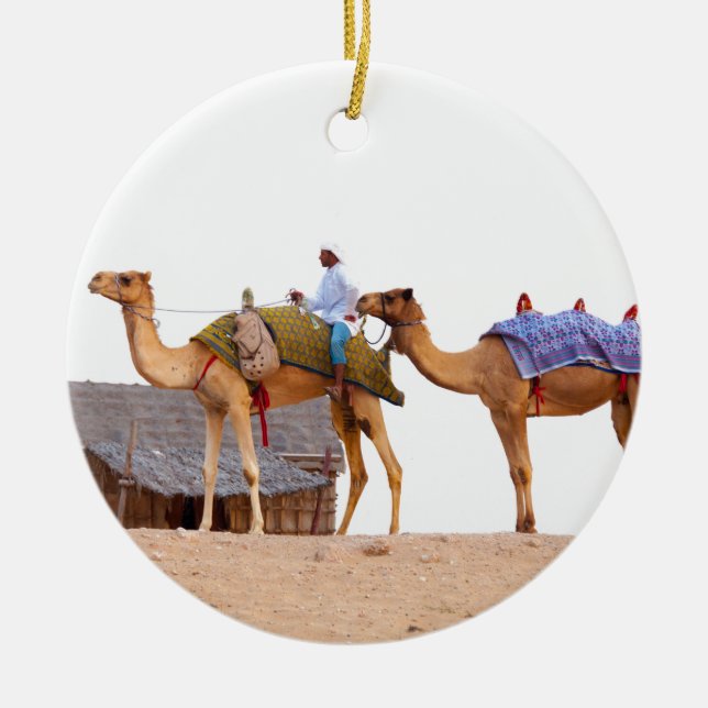 Dubai desert ceramic tree decoration (Front)