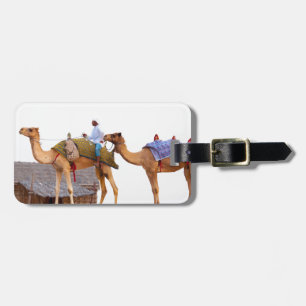 Dubai desert luggage tag