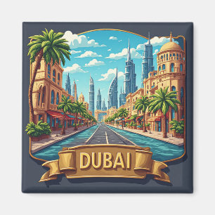 🧲 Dubai Dream Vacation Travel Keepsake 🌴 Magnet