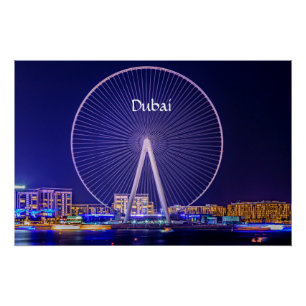 Dubai, Ferris wheel  Poster