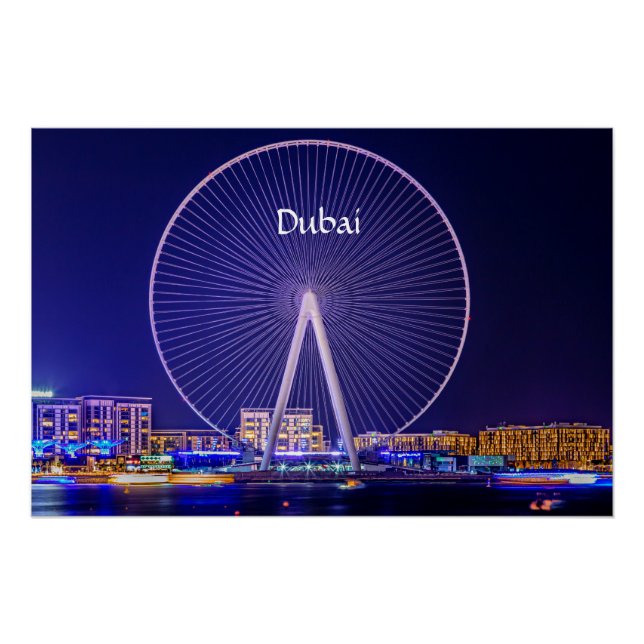 Dubai, Ferris wheel  Poster (Front)