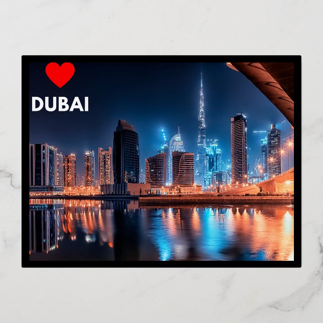 Dubai Foil Holiday Postcard (Front)