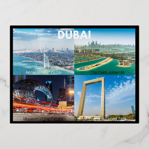 Dubai Foil Holiday Postcard