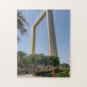 Dubai Frame building which located in Zabeel Park Jigsaw Puzzle