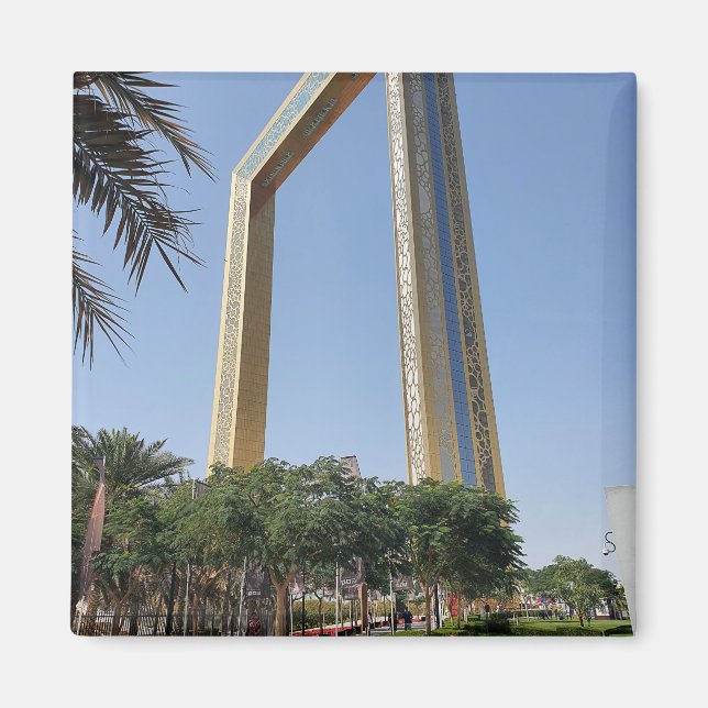 Dubai Frame building which located in Zabeel Park  Magnet (Front)