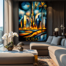 Dubai Futuristic Cubism – Modern Geometric Skyline