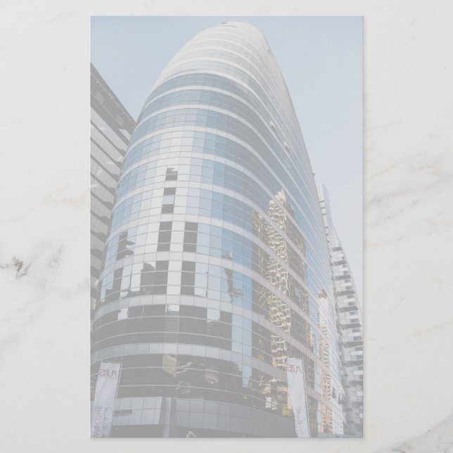 Dubai glass skyscraper (Front)