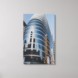 Dubai glass skyscraper canvas print