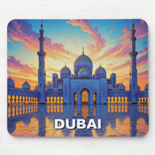 Dubai Grand Mosque UAE Sunset Mouse Mat