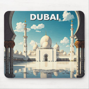 Dubai Grand Mosque UAE Travel Mouse Mat