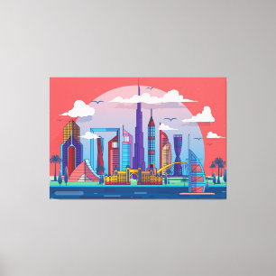 Dubai Landmark Canvas Print