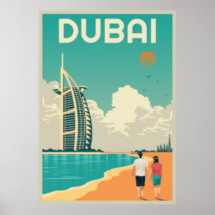 Dubai Landmarks Poster