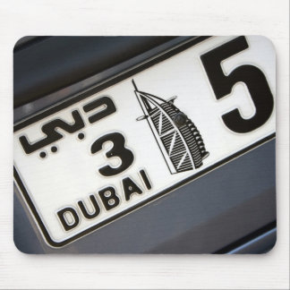 Dubai License Plate Mouse Mat