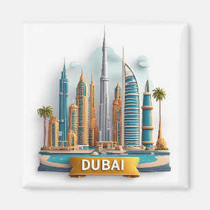 🧲 Dubai Luxury Vacation Destination Memory 🌆 Magnet