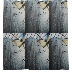 Dubai Mall water statues Shower Curtain