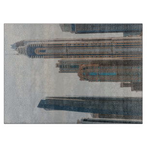 Dubai Marina architecture Cutting Board