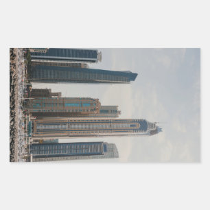 Dubai Marina architecture Rectangular Sticker