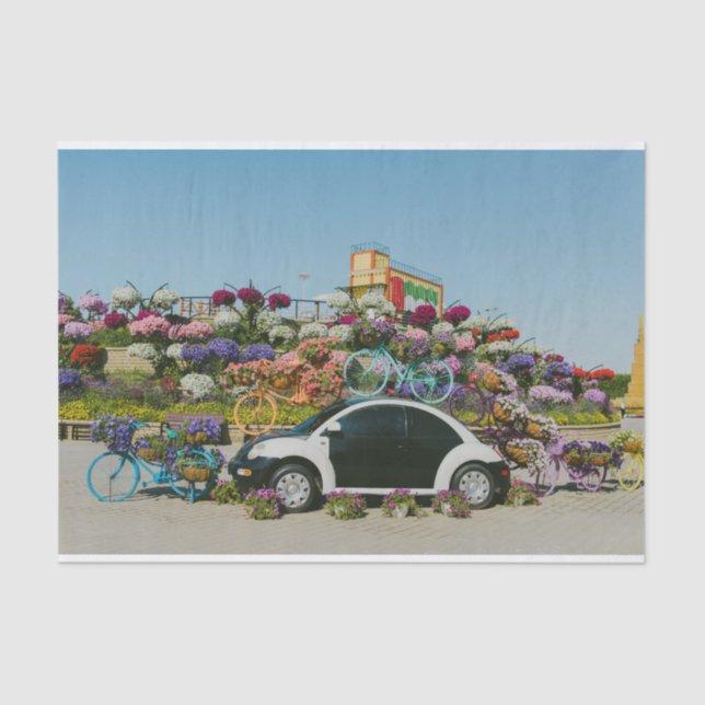 Dubai Miracle Garden car Tissue Paper (Front)