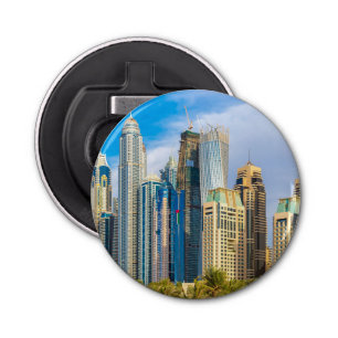 Dubai modern skyscrapers Corniche Bottle Opener
