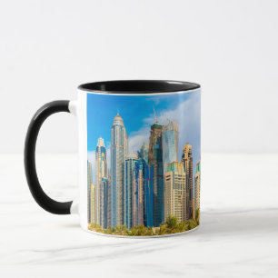 Dubai modern skyscrapers Corniche Mug