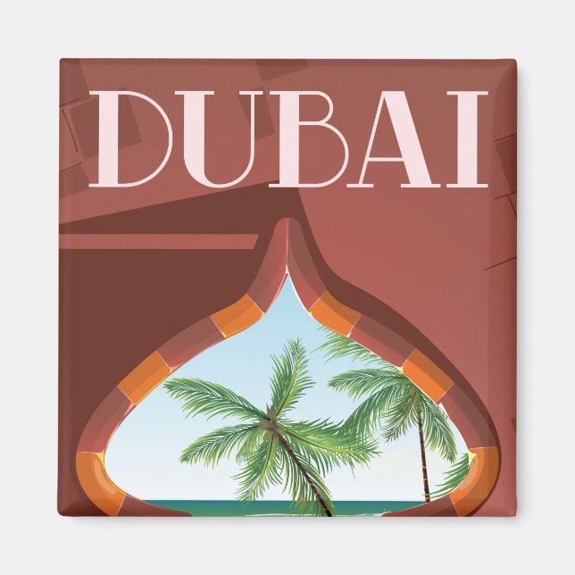 Dubai Palace Travel poster Magnet (Front)