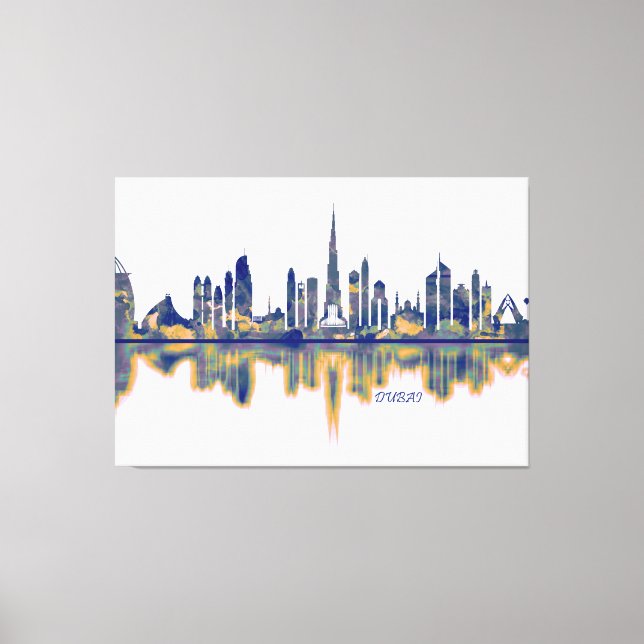 Dubai Skyline Canvas Print (Front)