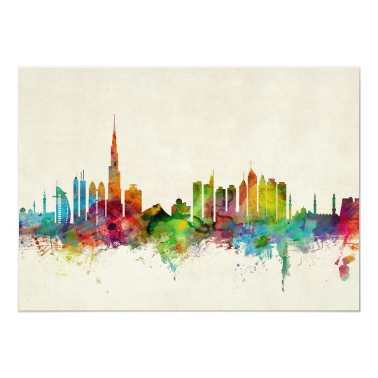 Dubai Skyline Card