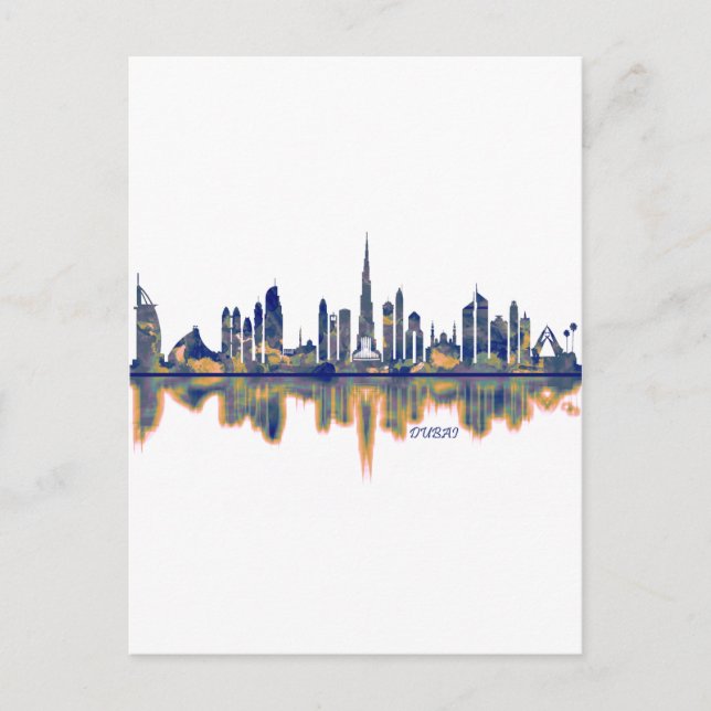 Dubai Skyline Holiday Postcard (Front)