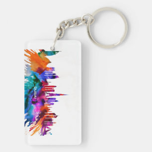 Dubai Skyline Key Ring