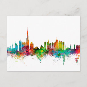 Dubai Skyline Postcard