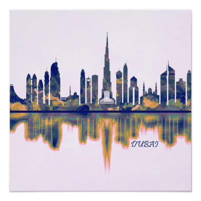 Dubai Skyline Poster (Front)