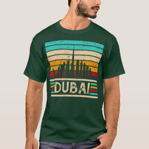 Dubai Skyline Vintage United Arab Emirates T-Shirt