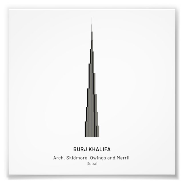 Dubai Skyscraper - Photo Enlargement Print (Front)