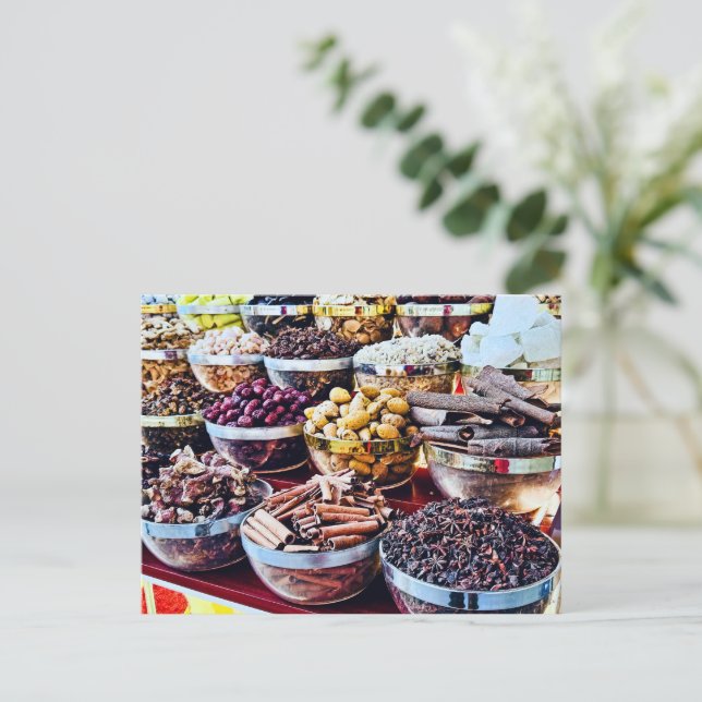 Dubai Spice Souk  Postcard (Standing Front)